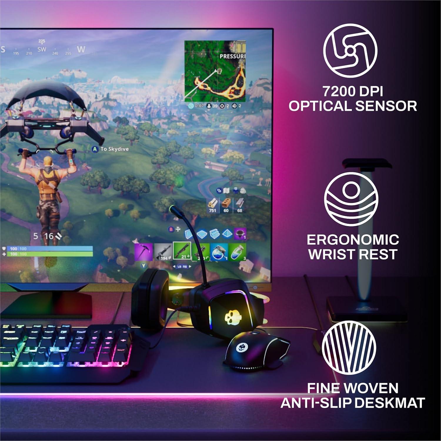 Paquete Gamer 6 en 1 Game Punk - Teclado, Ratón, Auriculares RGB