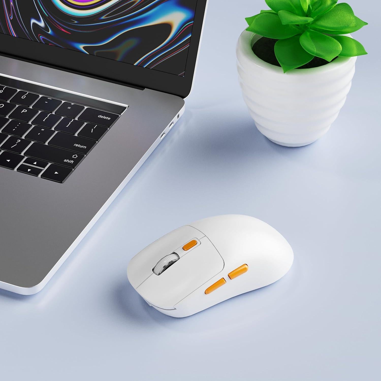 Ratón Inalámbrico Uiosmuph G01 Recargable USB C Ergonómico