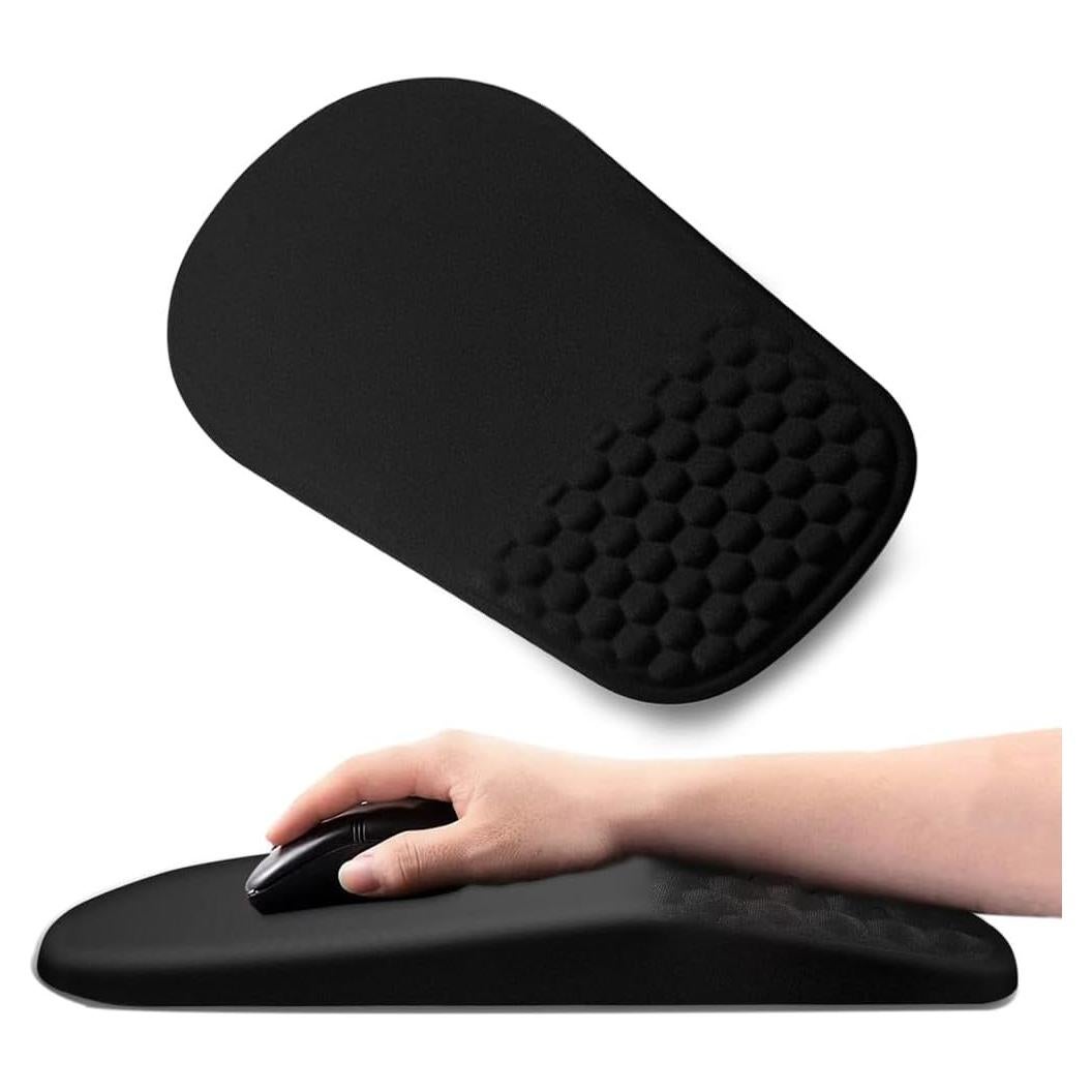 Alfombrilla de Ratón Ergonómica Heakdom con Soporte Negro