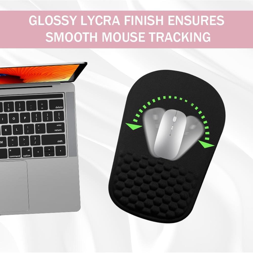 Alfombrilla de Ratón Ergonómica Heakdom con Soporte Negro