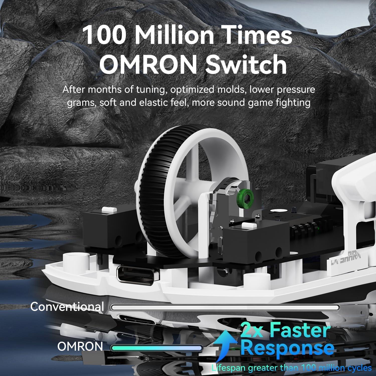 Ratón Gaming Inalámbrico ATTACK SHARK X1 40000DPI RGB Blanco