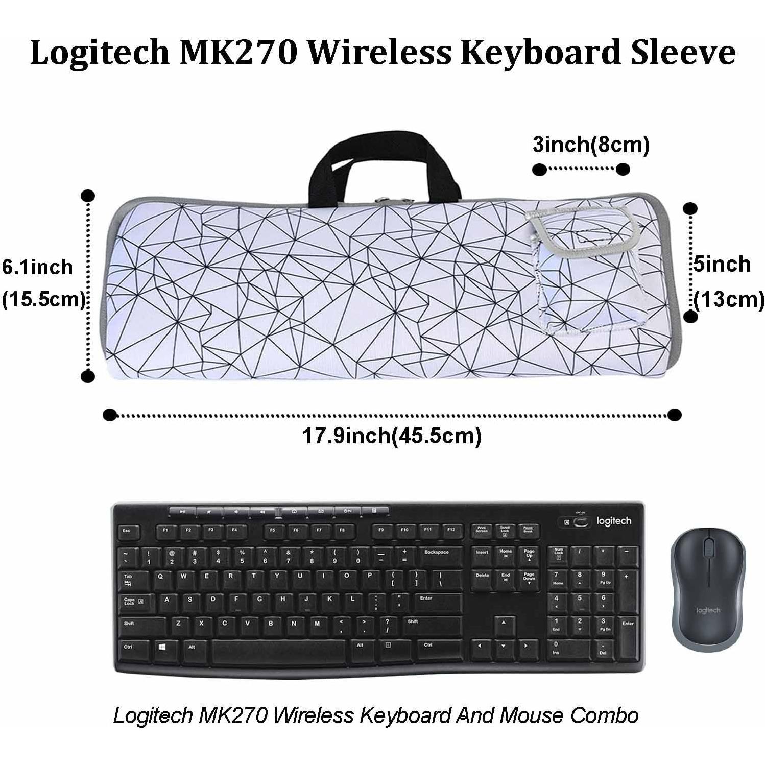 Funda de teclado y ratón Logitech MK270 NUENSS-ROR Neopreno
