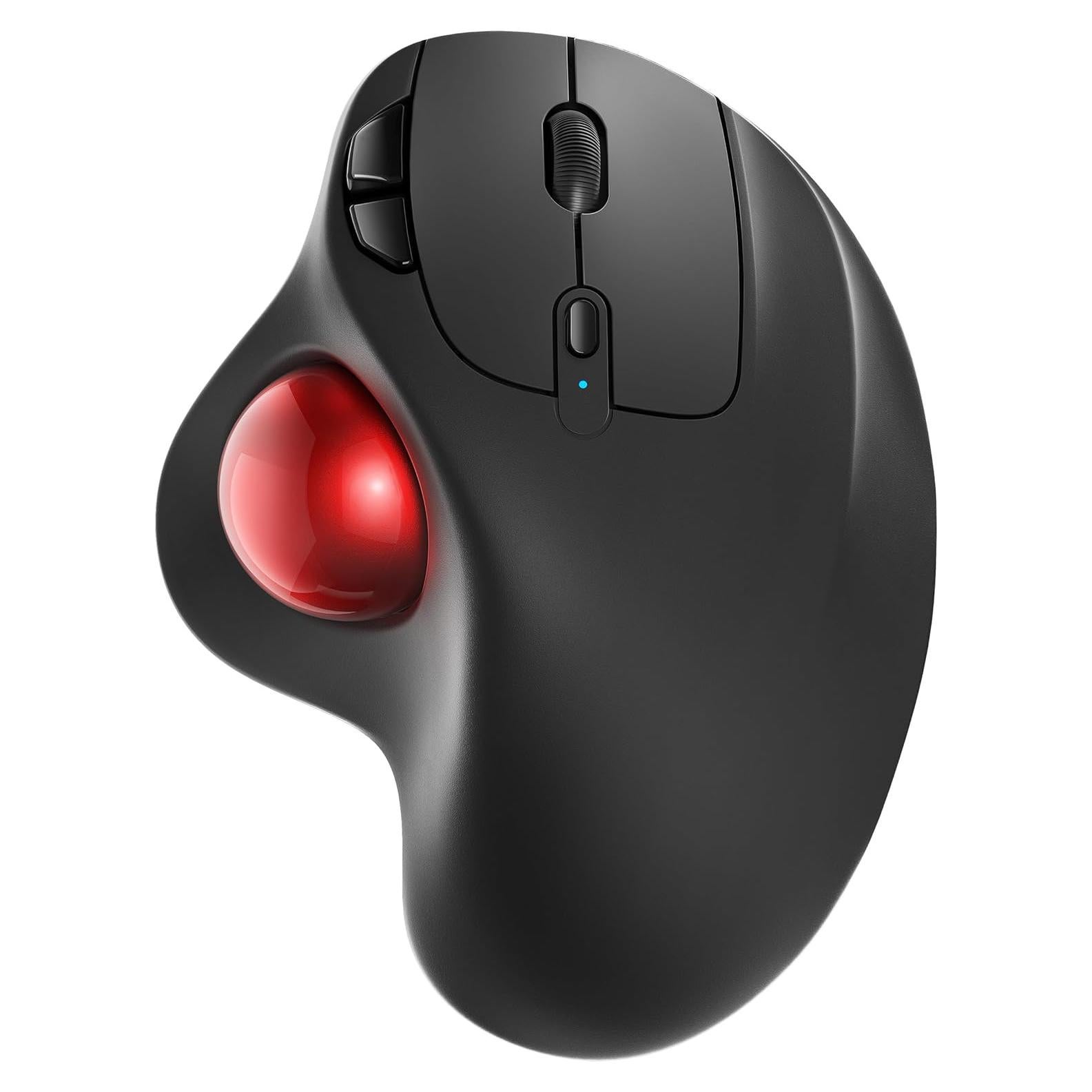 Ratón Trackball Inalámbrico Nulea M501 Ergonómico Rojo