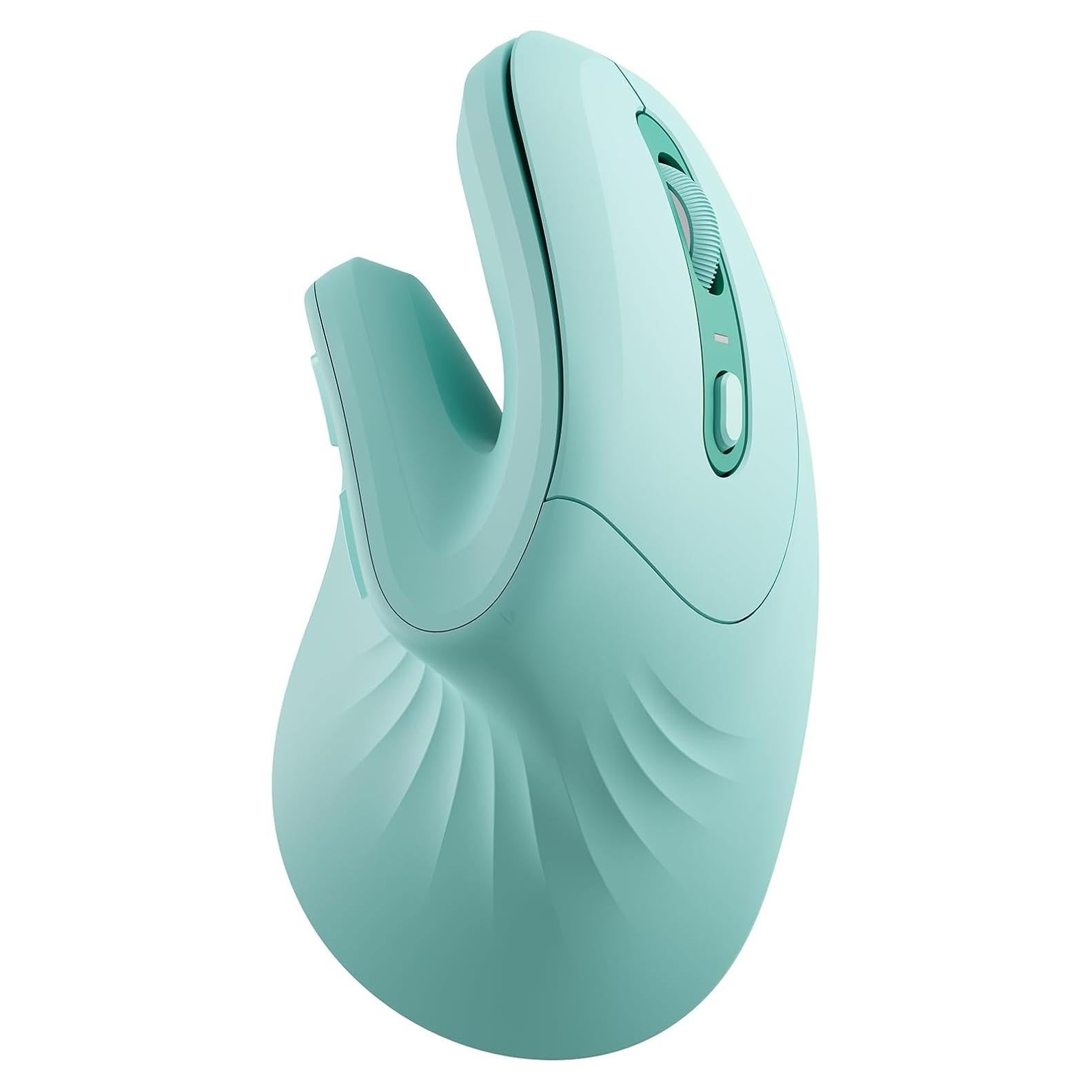 Ratón Vertical Ergonómico seenda Bluetooth + USB Verde Menta