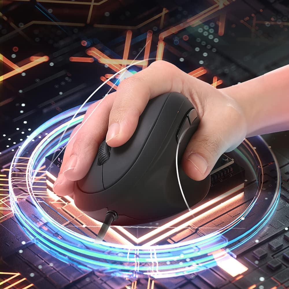 Ratón Ergonómico Vertical Shoplease USB 800/1200/1600 DPI