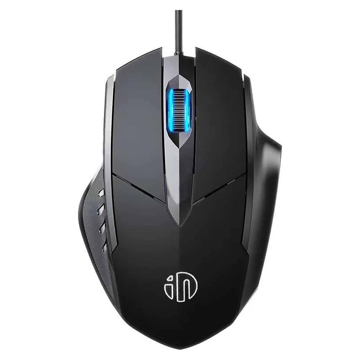 Ratón USB con cable Censprin ergonómico 1200 DPI clic silencioso