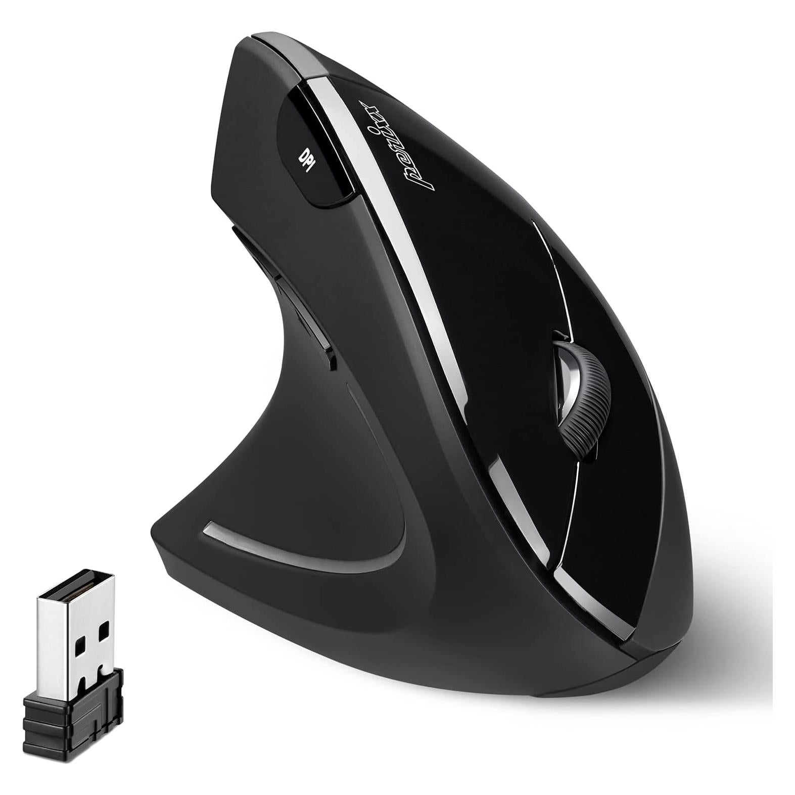 Ratón Vertical Ergonómico Inalámbrico Perixx PERIMICE-713L para Zurdos