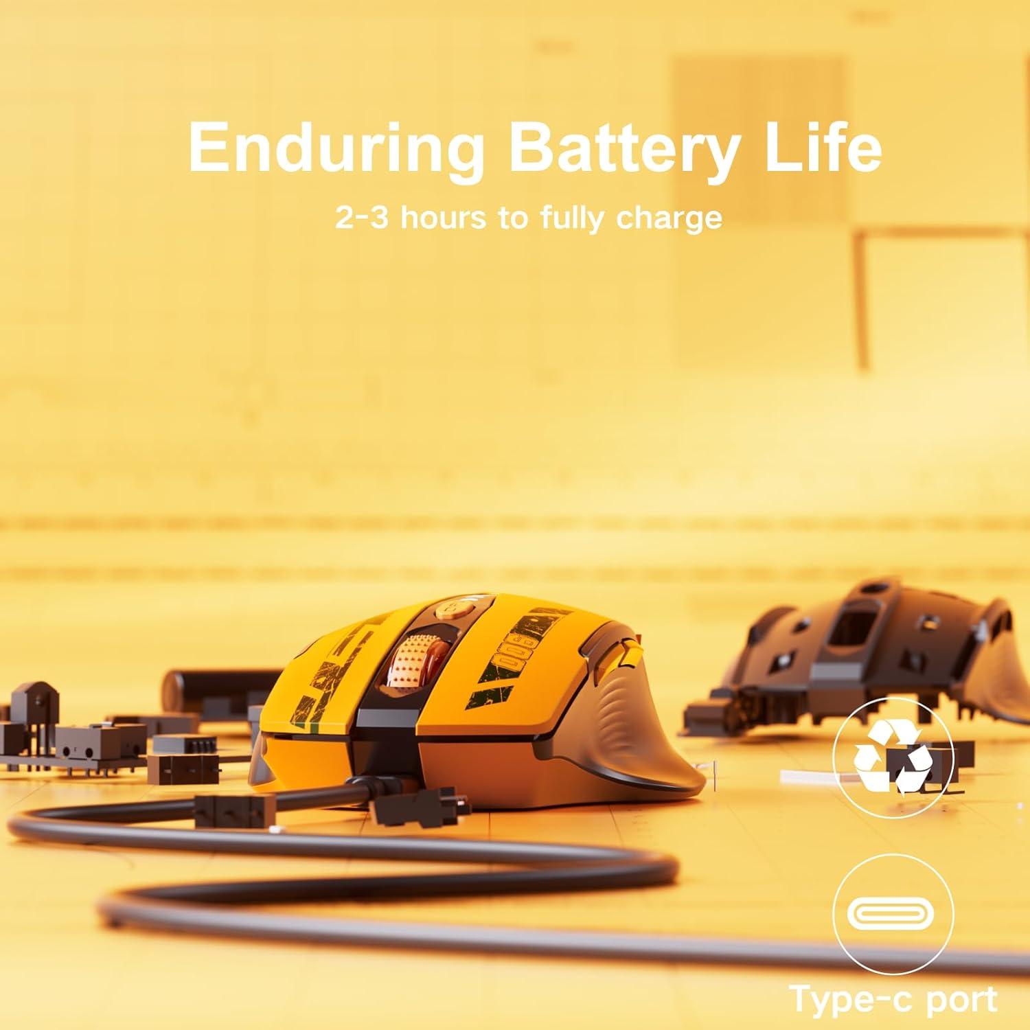 Ratón Inalámbrico Ergonómico Uineer U6 Bluetooth 5.0 Recargable