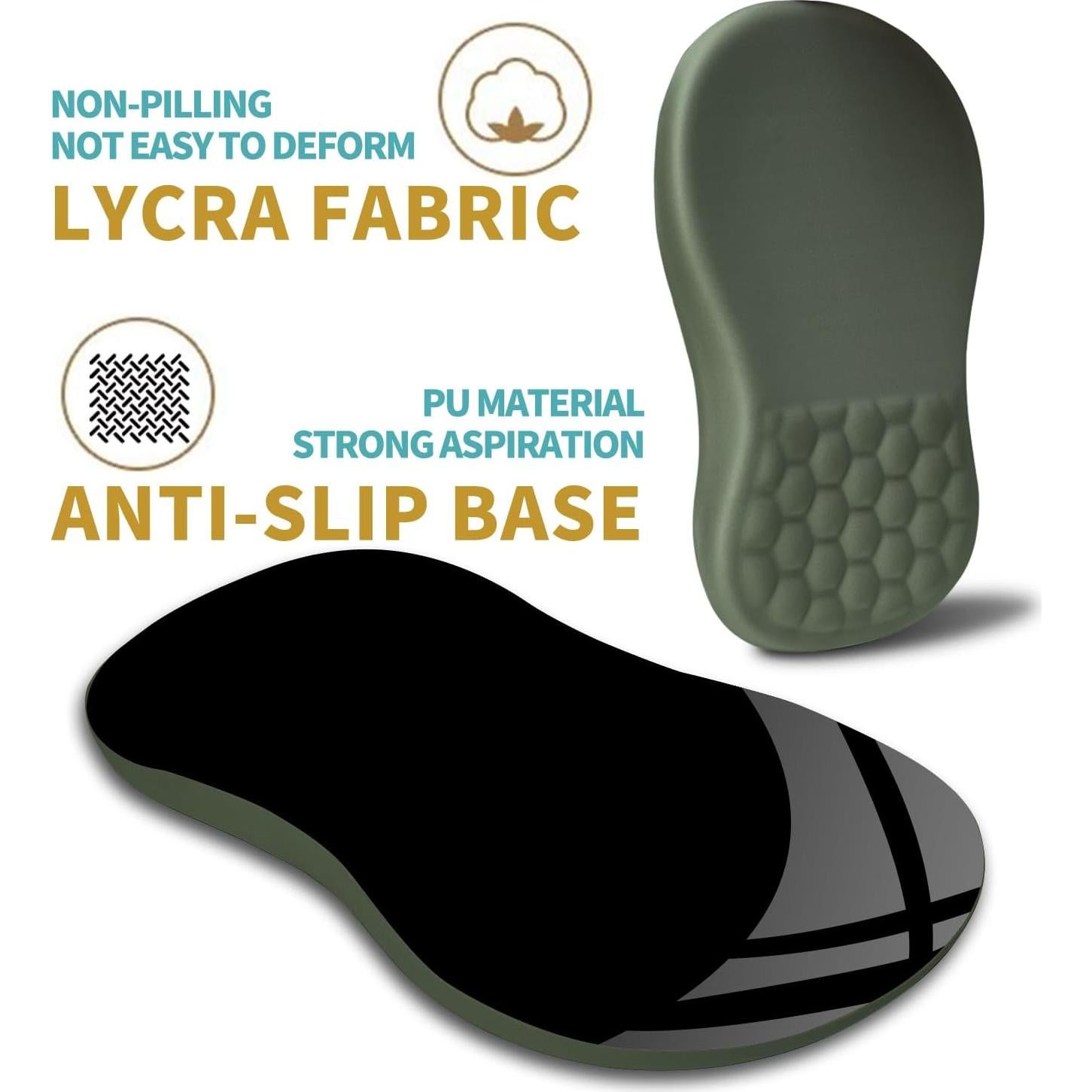 Soporte de Muñeca Ergonómico Hokafenle Verde Oliva 30x20 cm