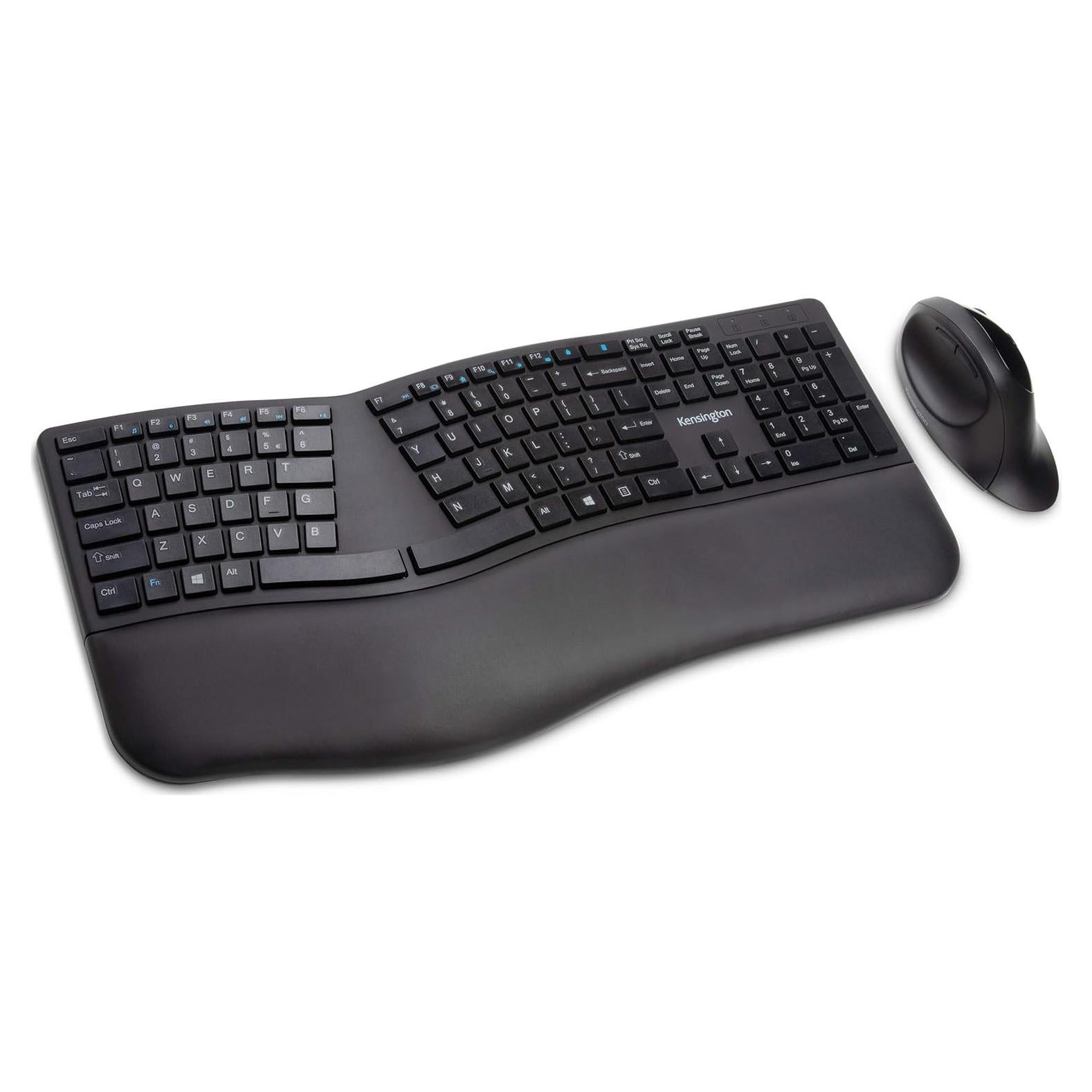 Teclado y Ratón Inalámbricos Ergonómicos Kensington Pro Fit