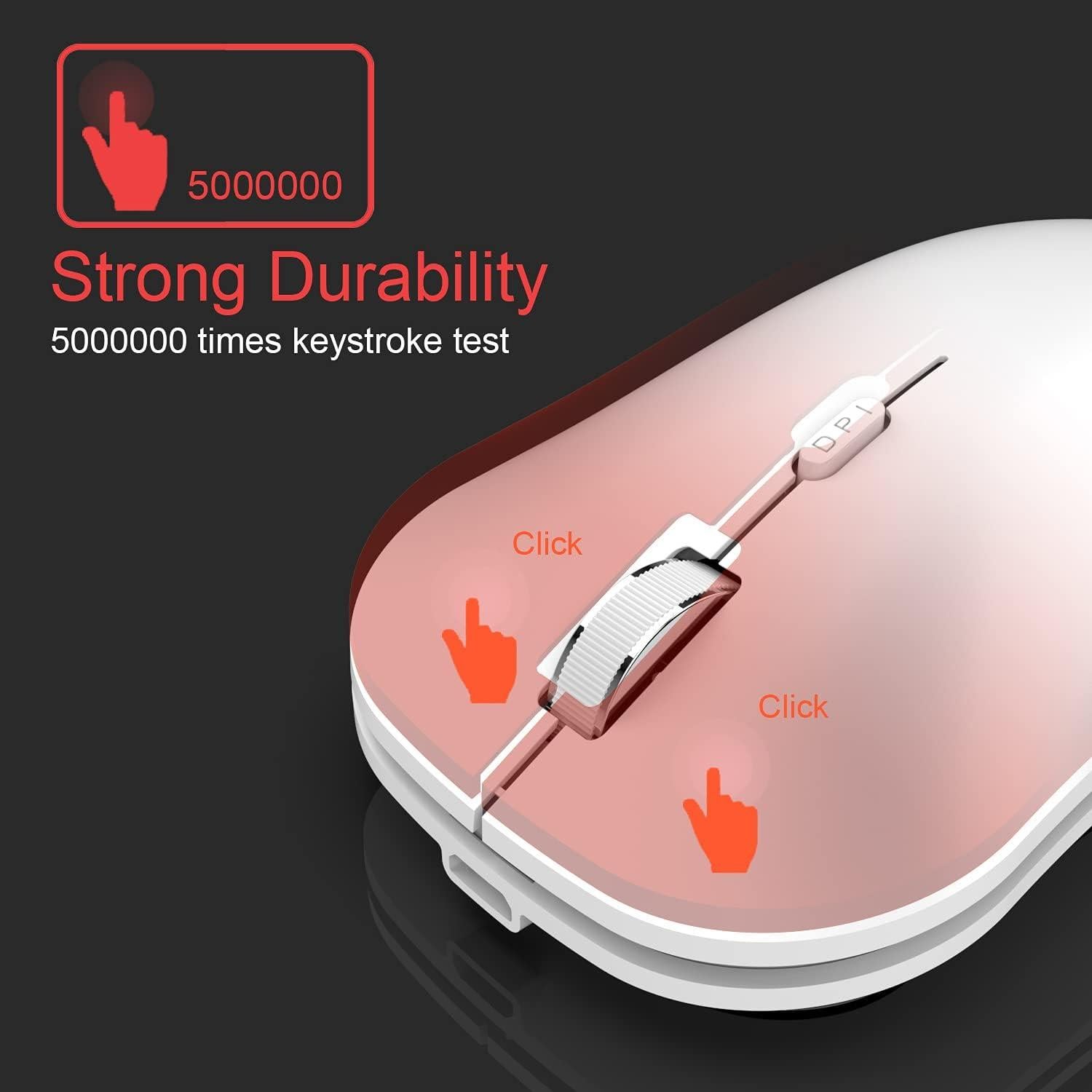 Ratón Inalámbrico Arteck MW162 Ergonómico Blanco USB