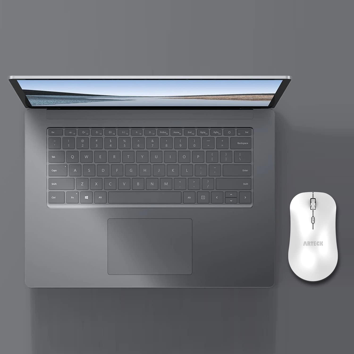 Ratón Inalámbrico Arteck MW162 Ergonómico Blanco USB