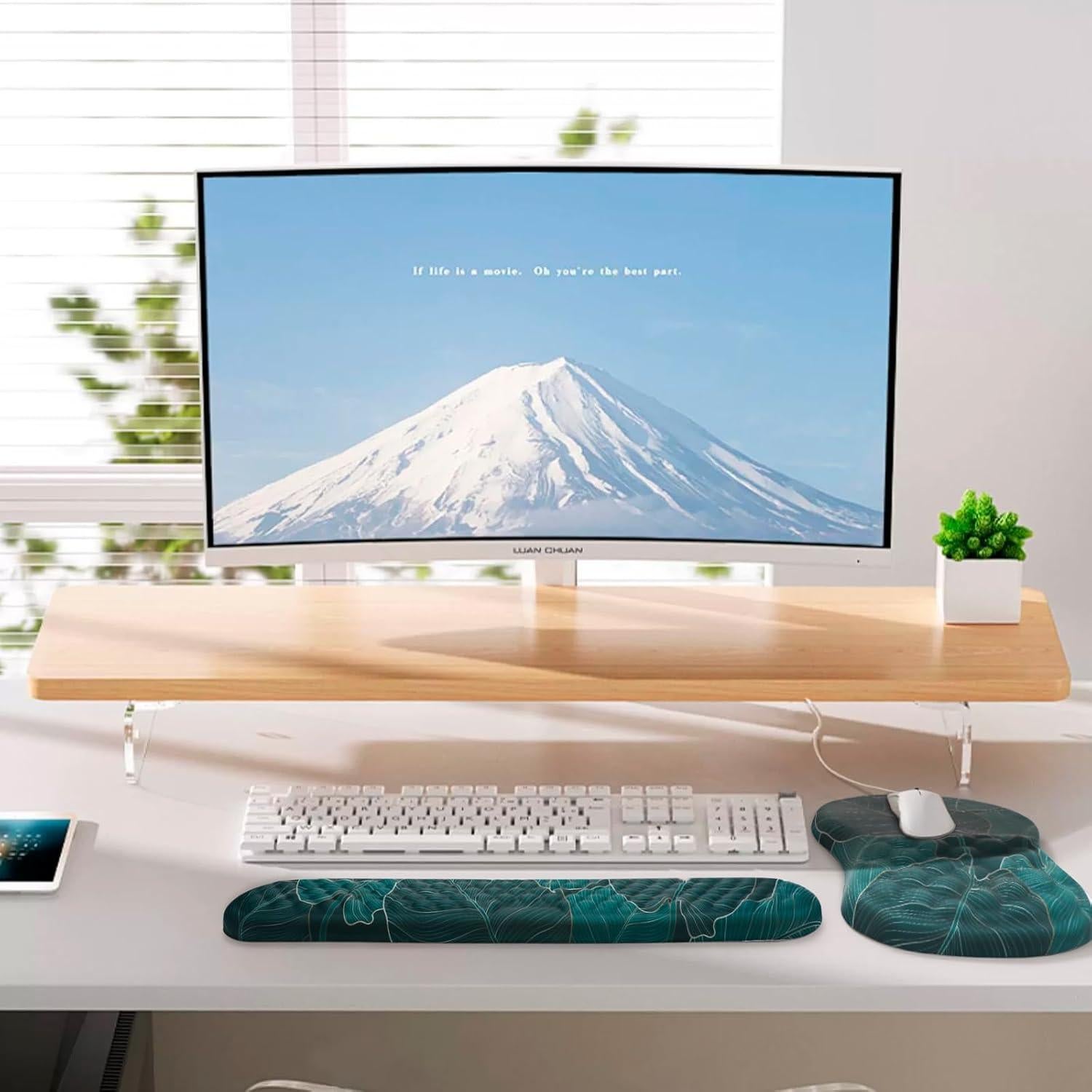 Soporte Ergonómico 2 en 1 Laokiiy para Teclado y Ratón