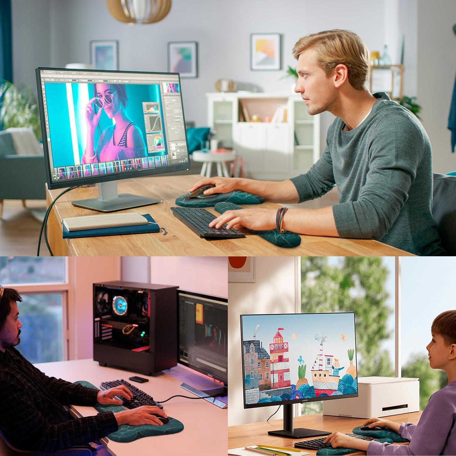 Soporte Ergonómico 2 en 1 Laokiiy para Teclado y Ratón