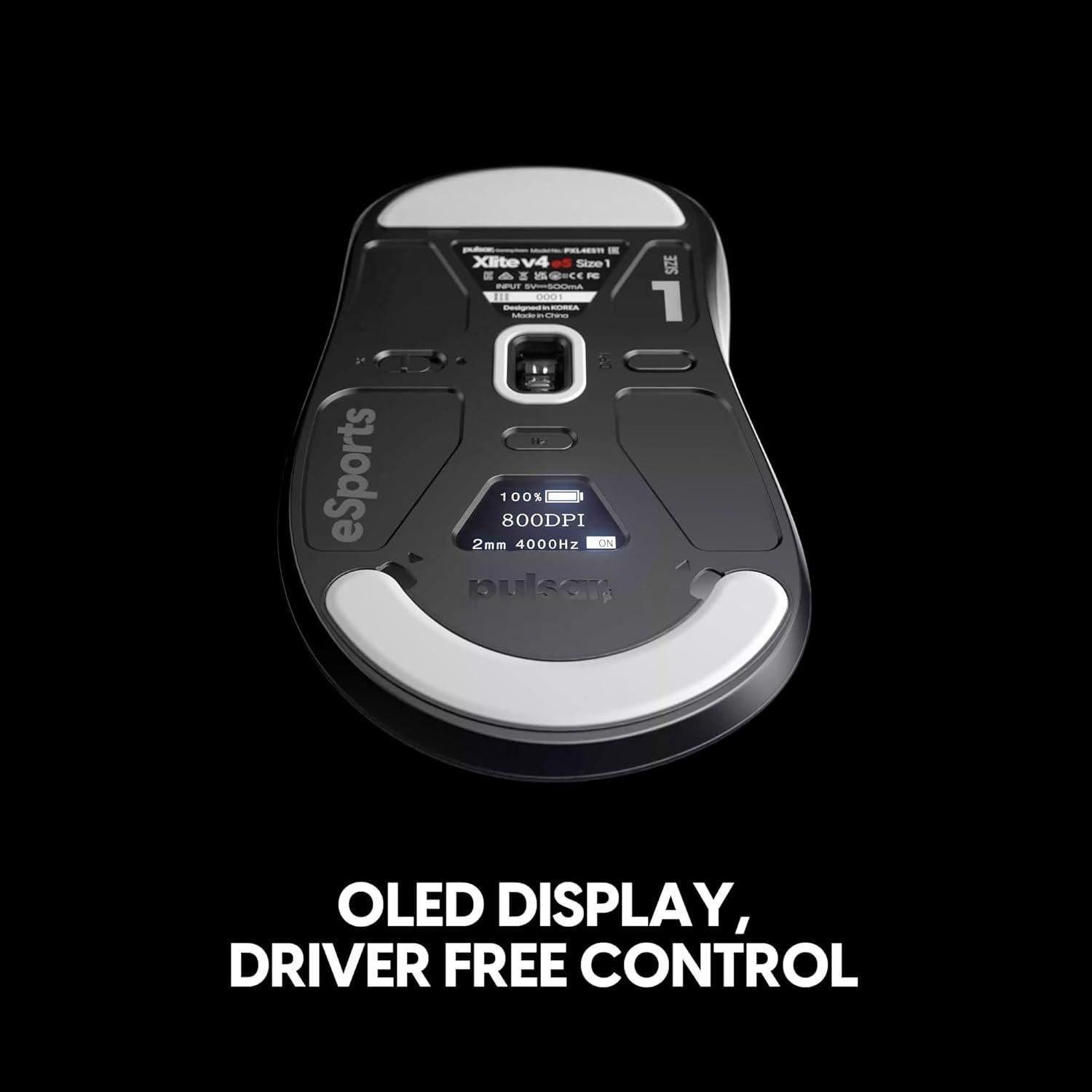 Ratón Gaming Inalámbrico Pulsar Xlite v4 eS 32000 DPI Negro