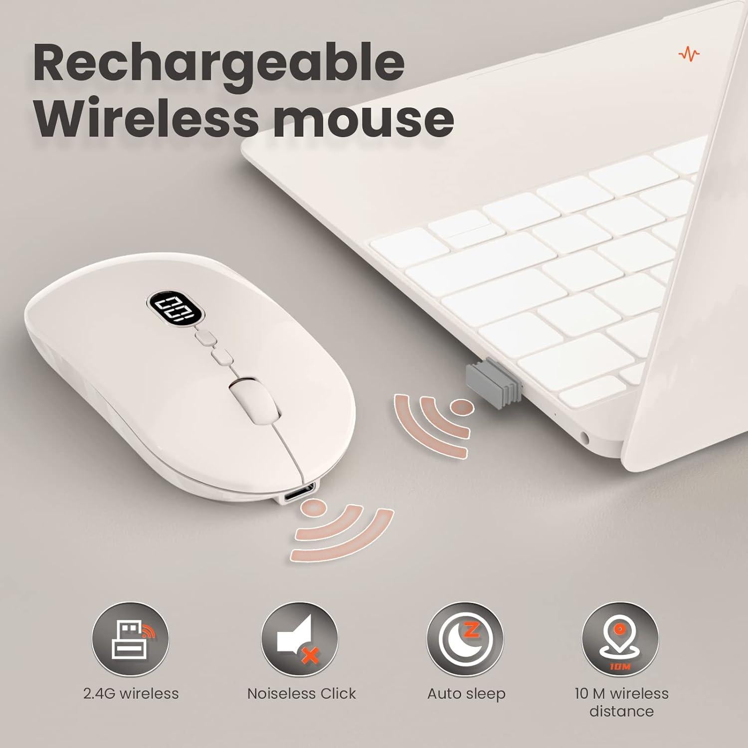 Ratón Inalámbrico MAGIC-REFINER X1 1600 DPI USB Delgado