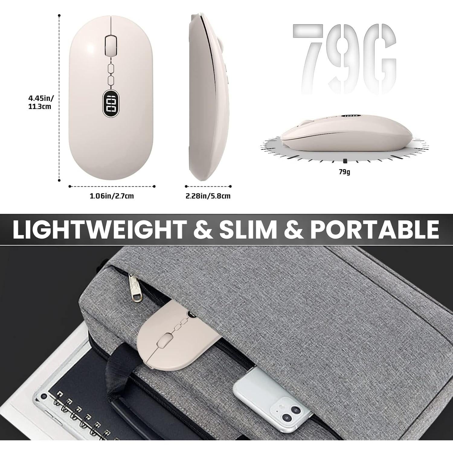 Ratón Inalámbrico MAGIC-REFINER X1 1600 DPI USB Delgado