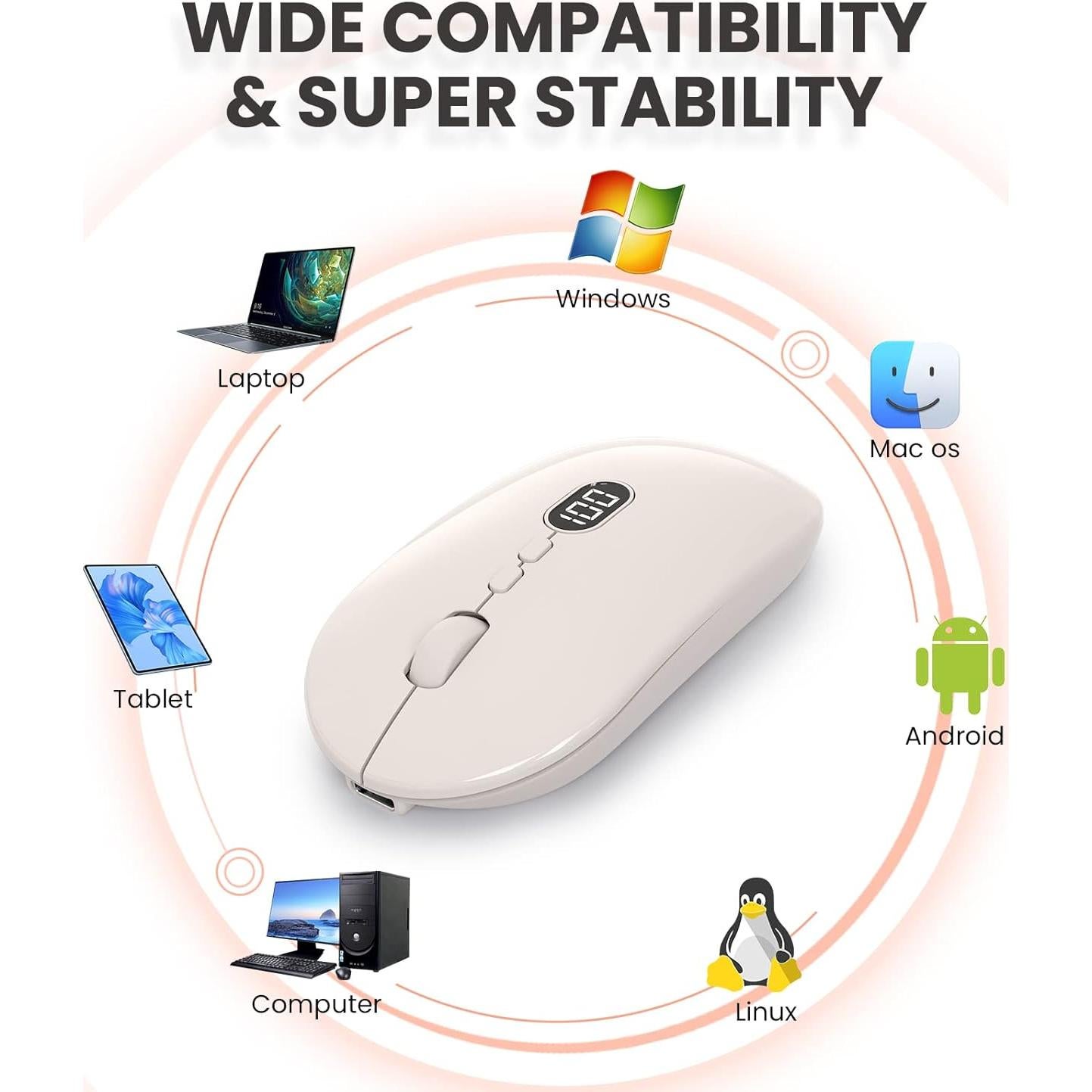 Ratón Inalámbrico MAGIC-REFINER X1 1600 DPI USB Delgado