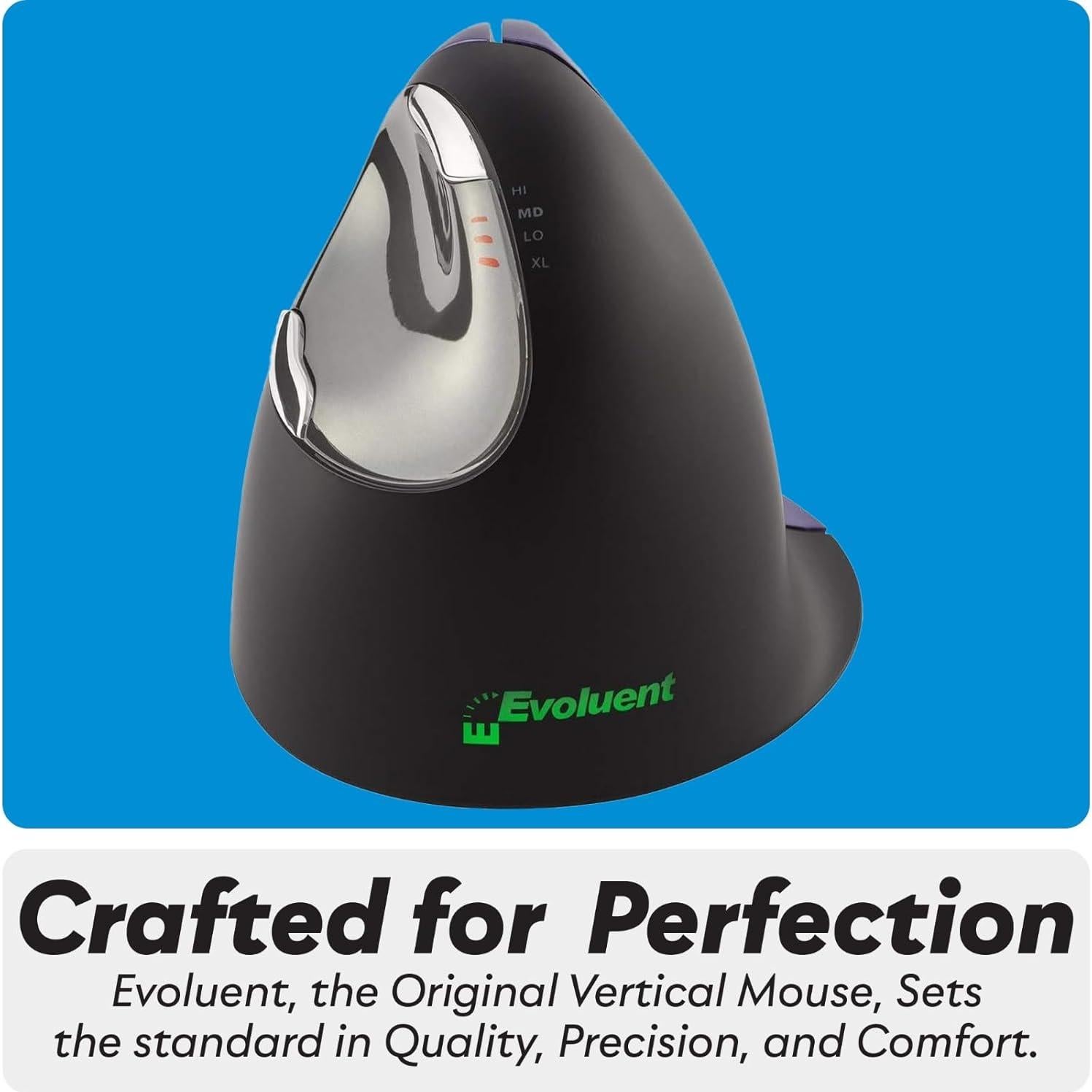 Ratón Vertical Evoluent VM4S Pequeño Ergonómico USB Mano Derecha