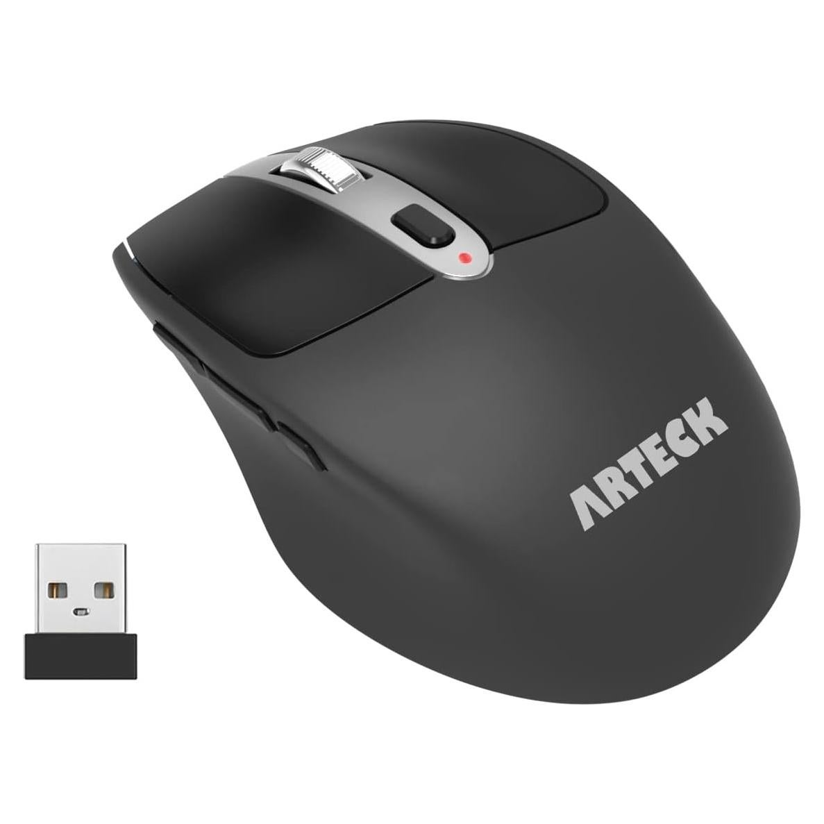 Mouse Inalámbrico Arteck MW167 Ergonómico USB 2.4G Silencioso