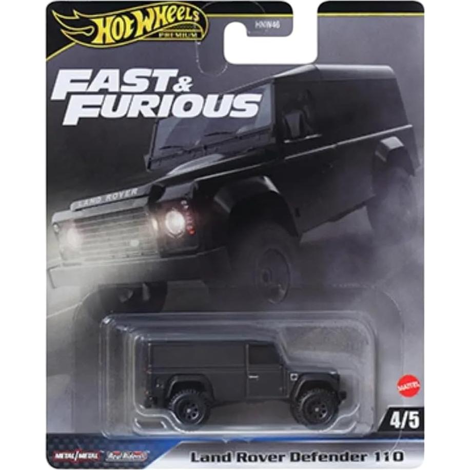 Set de 5 coches Hot Wheels Fast & Furious Premium 1:64