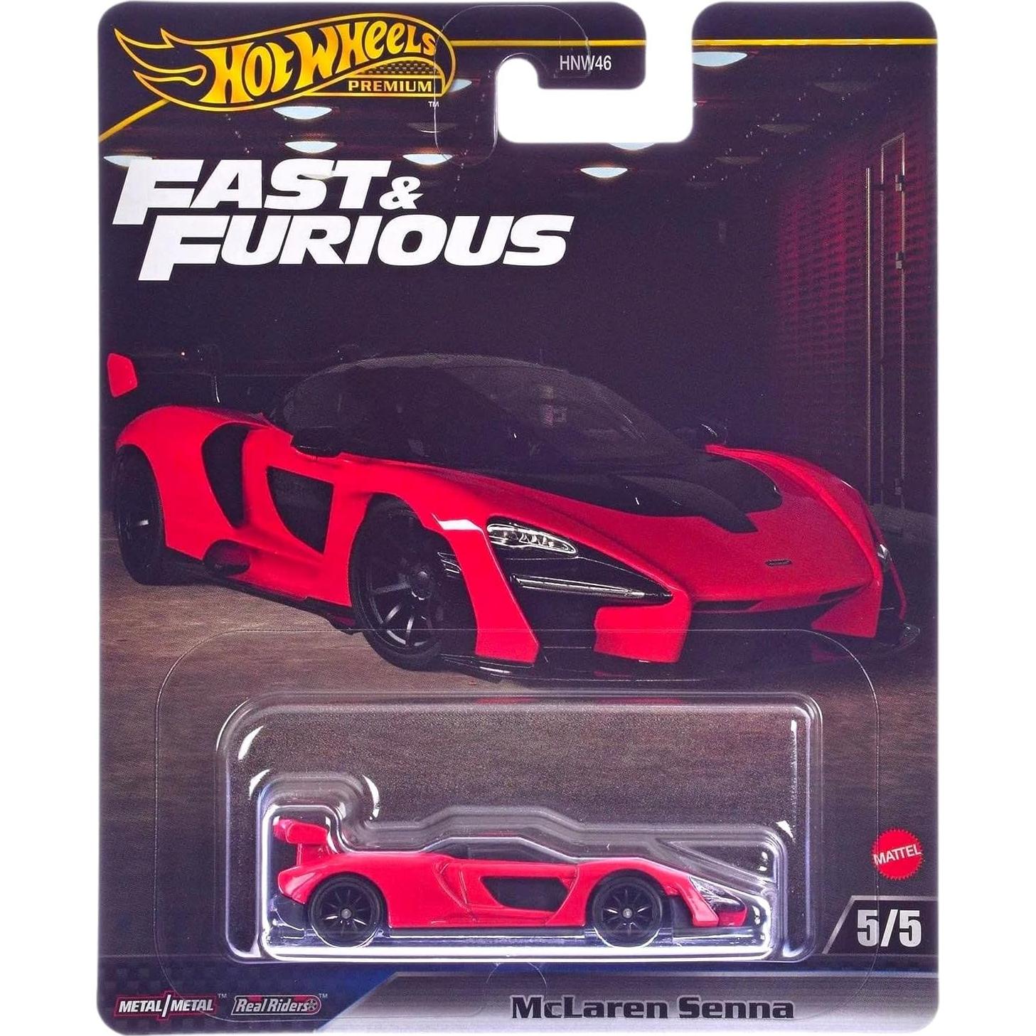 Set de 5 coches Hot Wheels Fast & Furious Premium 1:64