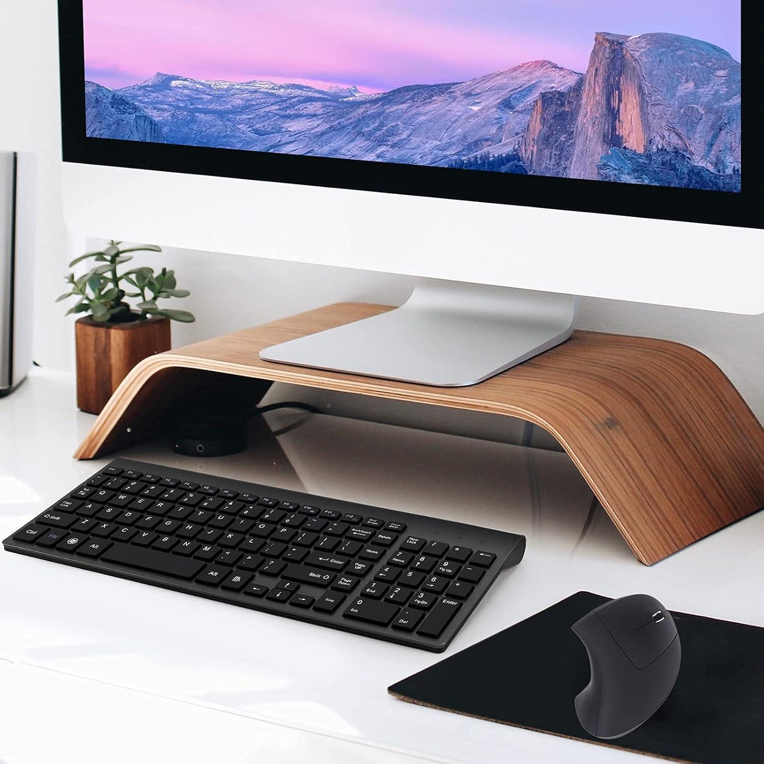 Combo Teclado y Ratón Vertical Inalámbrico Fonicer KM-06