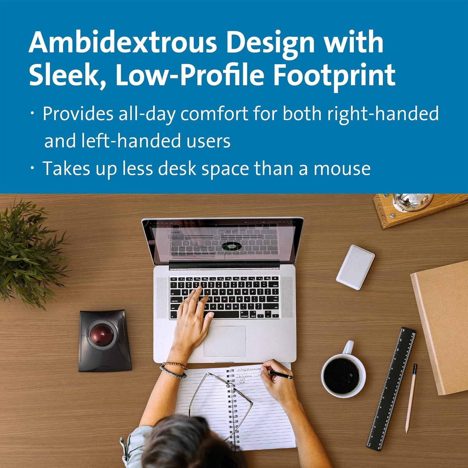 Trackball Inalámbrico Kensington SlimBlade Pro - Bluetooth, Recargable