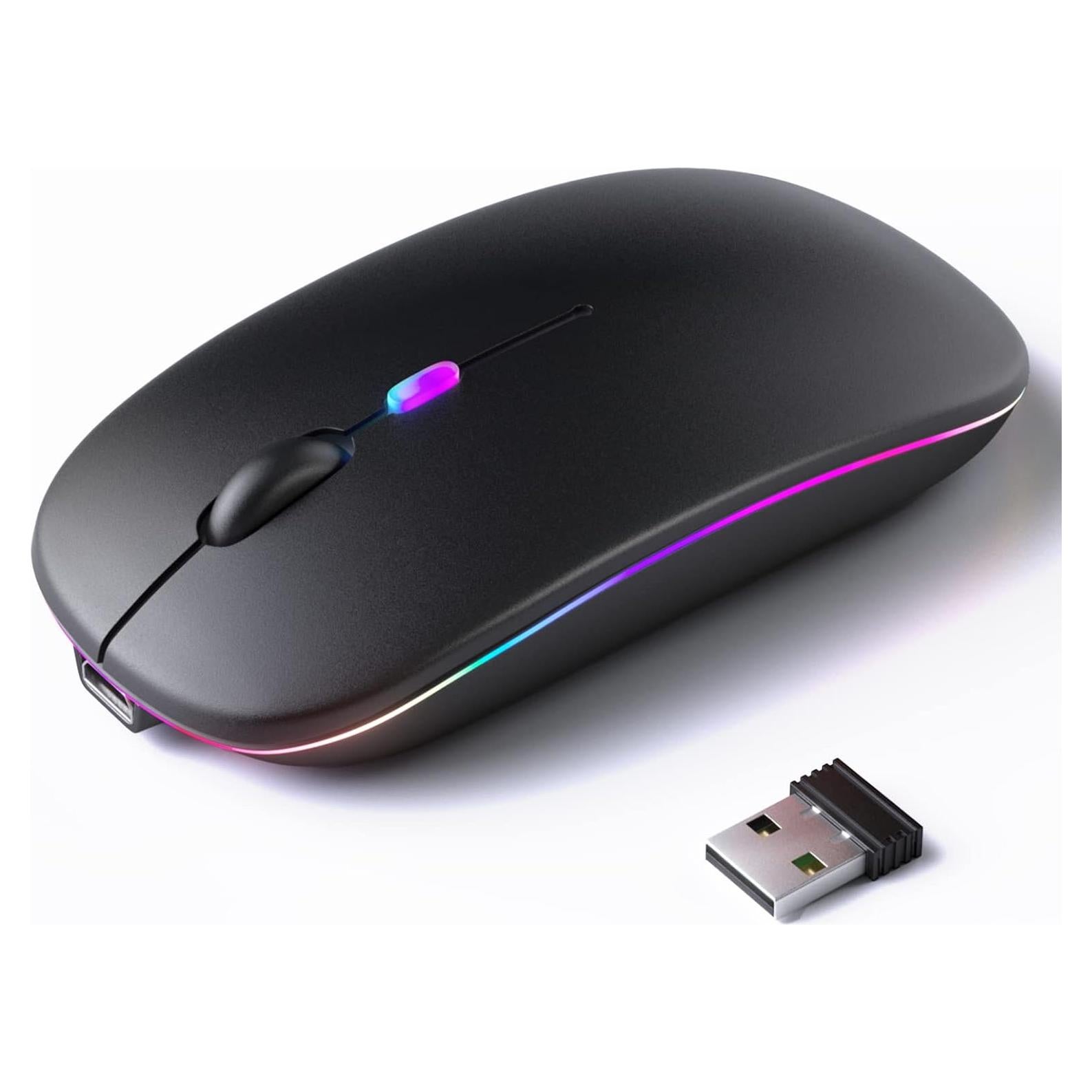 Ratón Inalámbrico Bluetooth KANMABPC Recargable Silencioso