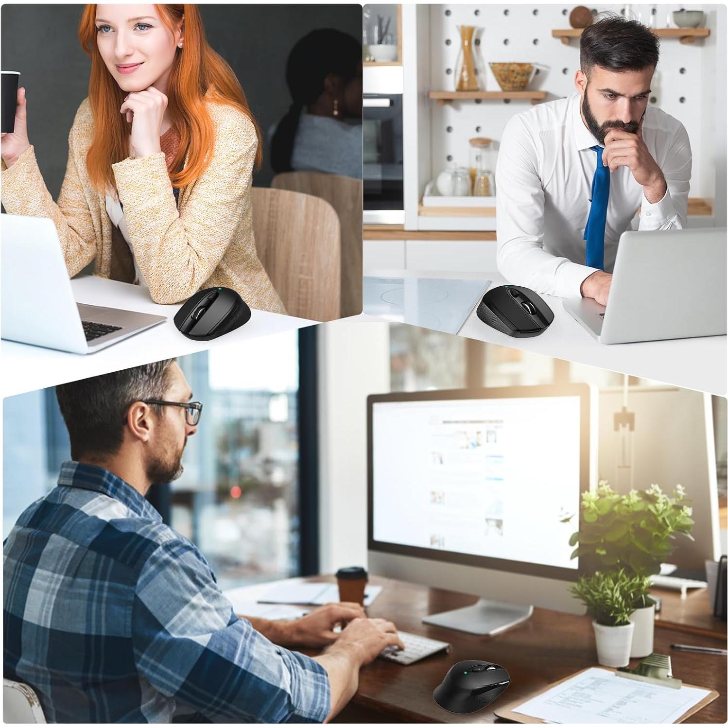 Ratón Inalámbrico RaceGT USB C Silencioso 2.4G 6 Botones