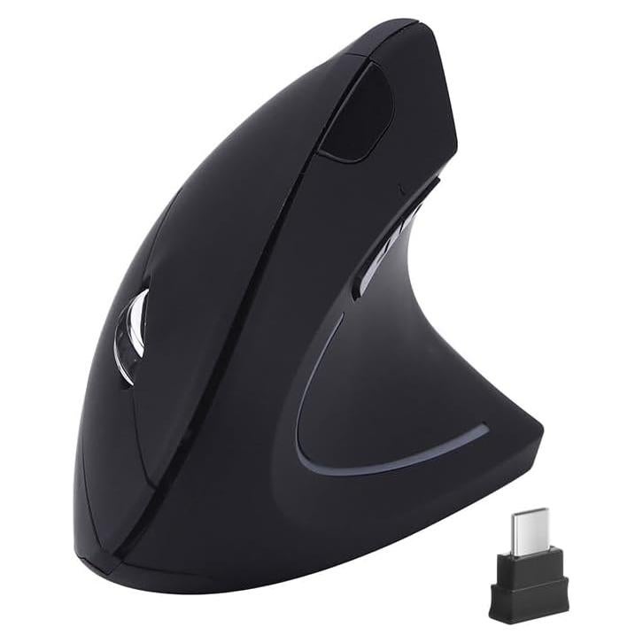 Ratón Inalámbrico Ergonómico Fonicer Tipo C Negro