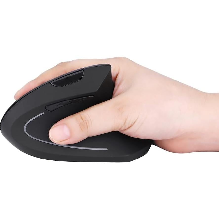 Ratón Inalámbrico Ergonómico Fonicer Tipo C Negro