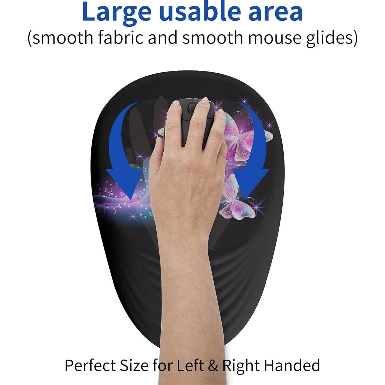 Alfombrilla de Ratón Ergonómica CUSTOMPAD Mariposa Brillante