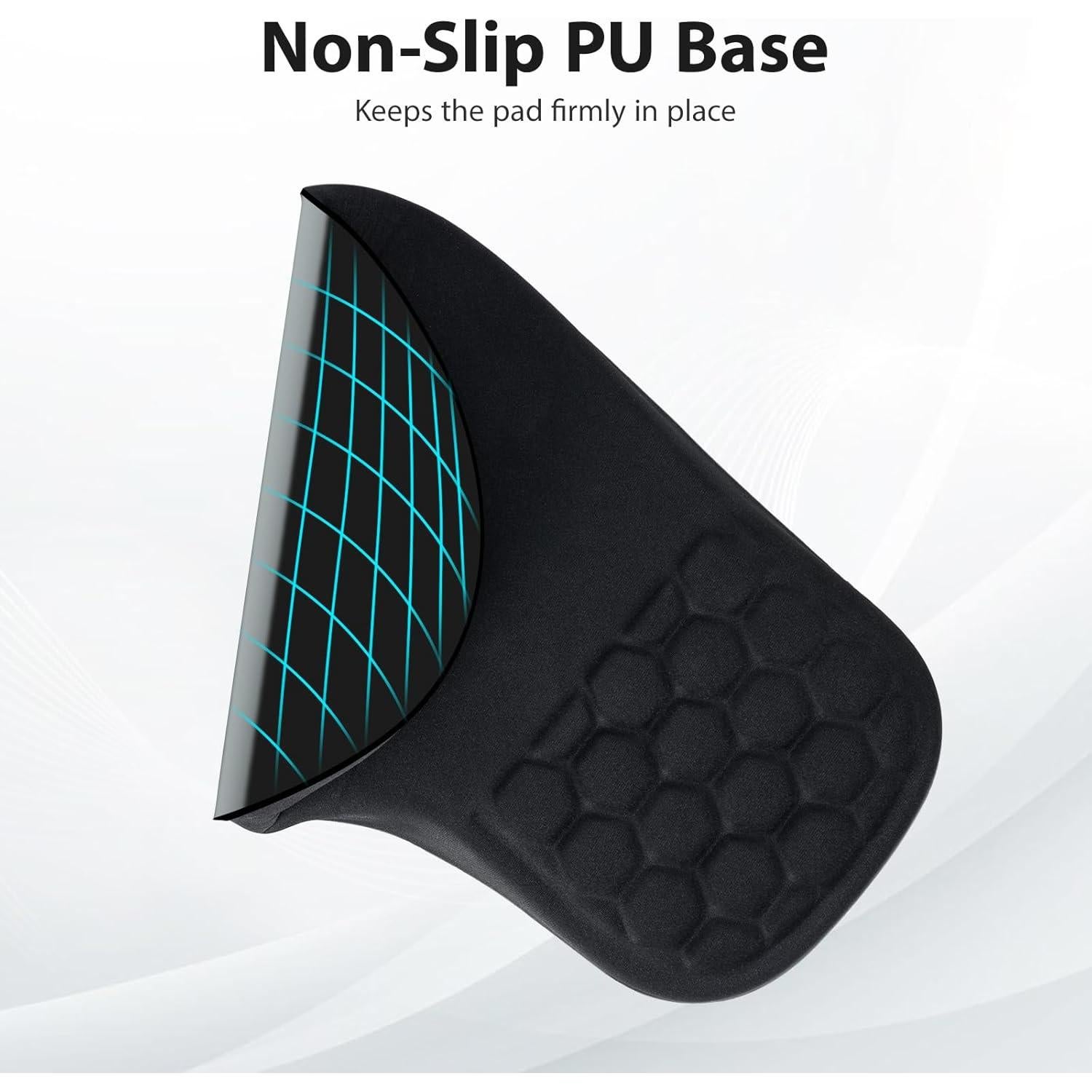 Conjunto 3 en 1 de Reposa Muñecas EYROZILL Negro Ergonómico