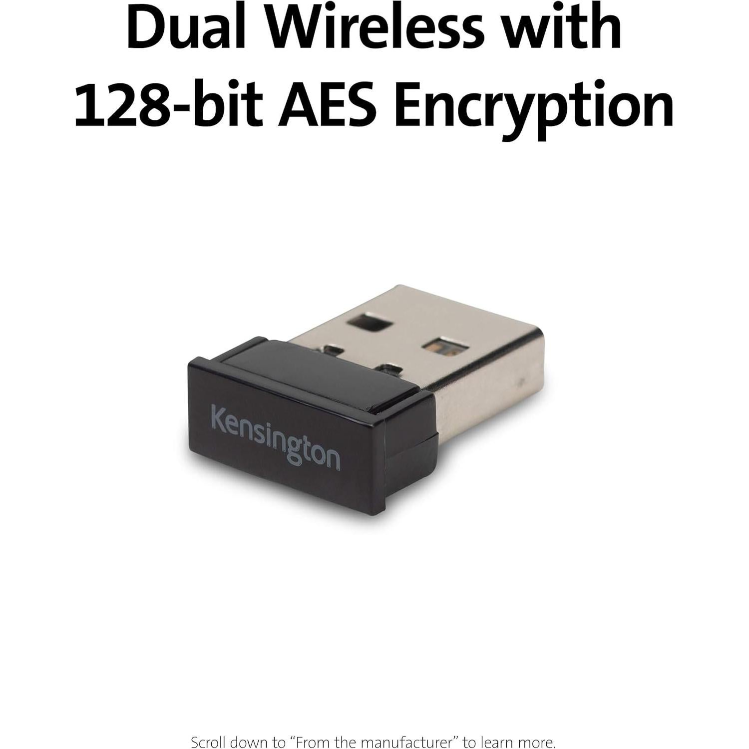 Ratón Inalámbrico Ergonómico Kensington Pro Fit - Negro