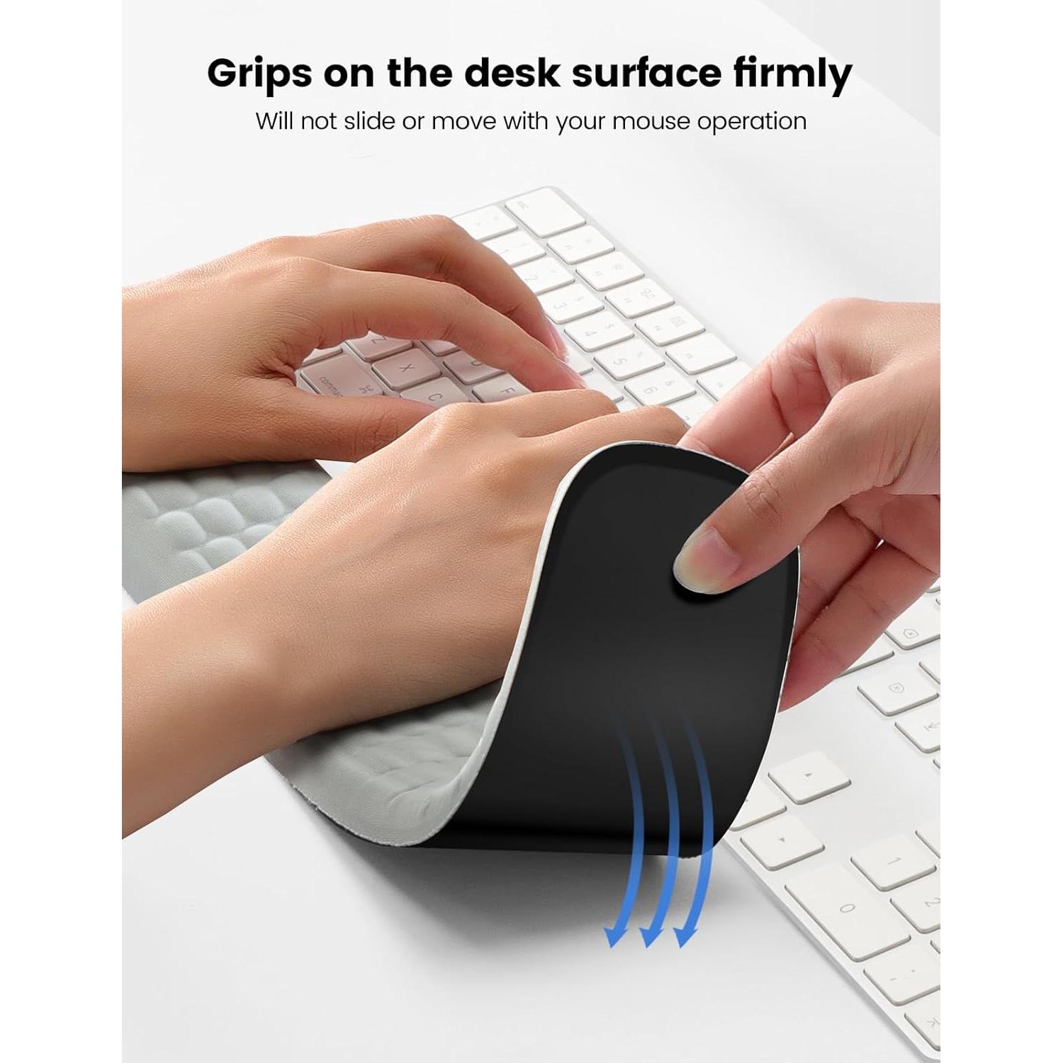 Reposamuñecas Ergonómico EAXBUX de Espuma de Memoria - Gris