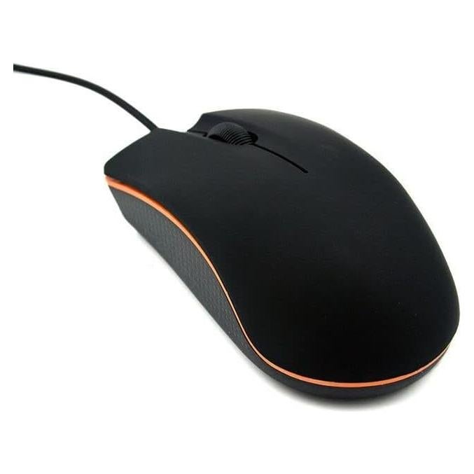 Ratón Ergonómico con Cable Guiheng USB Negro - Óptico, Ambidiestro