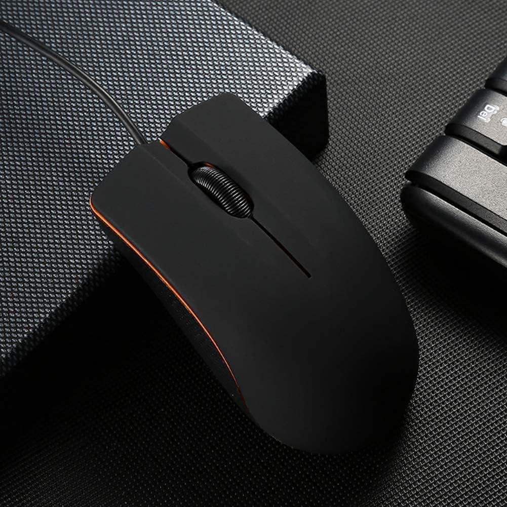 Ratón Ergonómico con Cable Guiheng USB Negro - Óptico, Ambidiestro