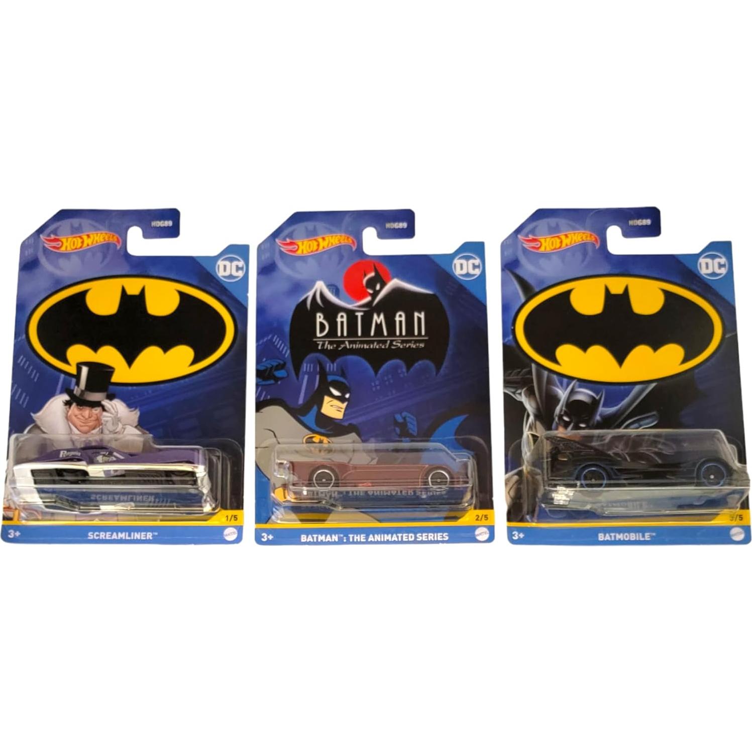 Hot Wheels Batman 2022 Batmobile 5 Vehículos Diecast