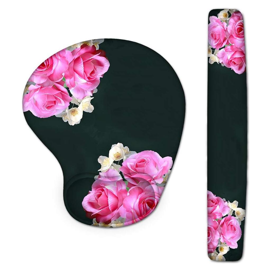 Almohadilla para Muñeca de Teclado y Ratón YITANHY Rosa