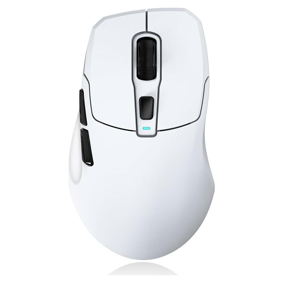 Ratón Gaming Inalámbrico KYSONA, 24000 DPI, Ergonómico, Blanco