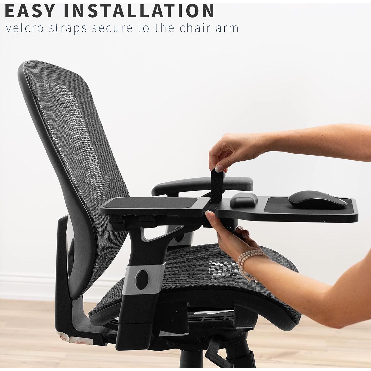 Soporte de Brazo para Mouse VIVO MOUNT-MS02D Ajustable Negro