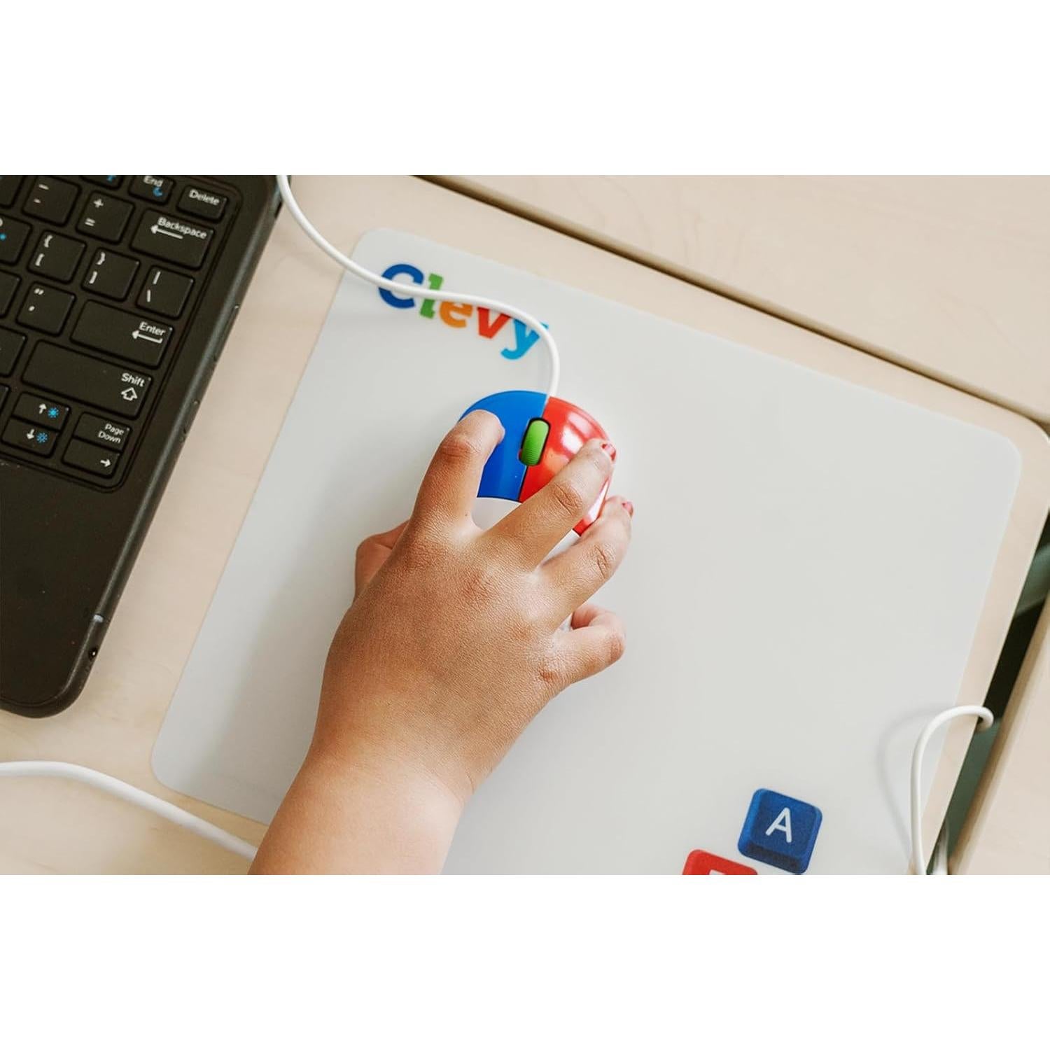 Ratón Clevy Kids USB Ergonómico para Niños - Colorido