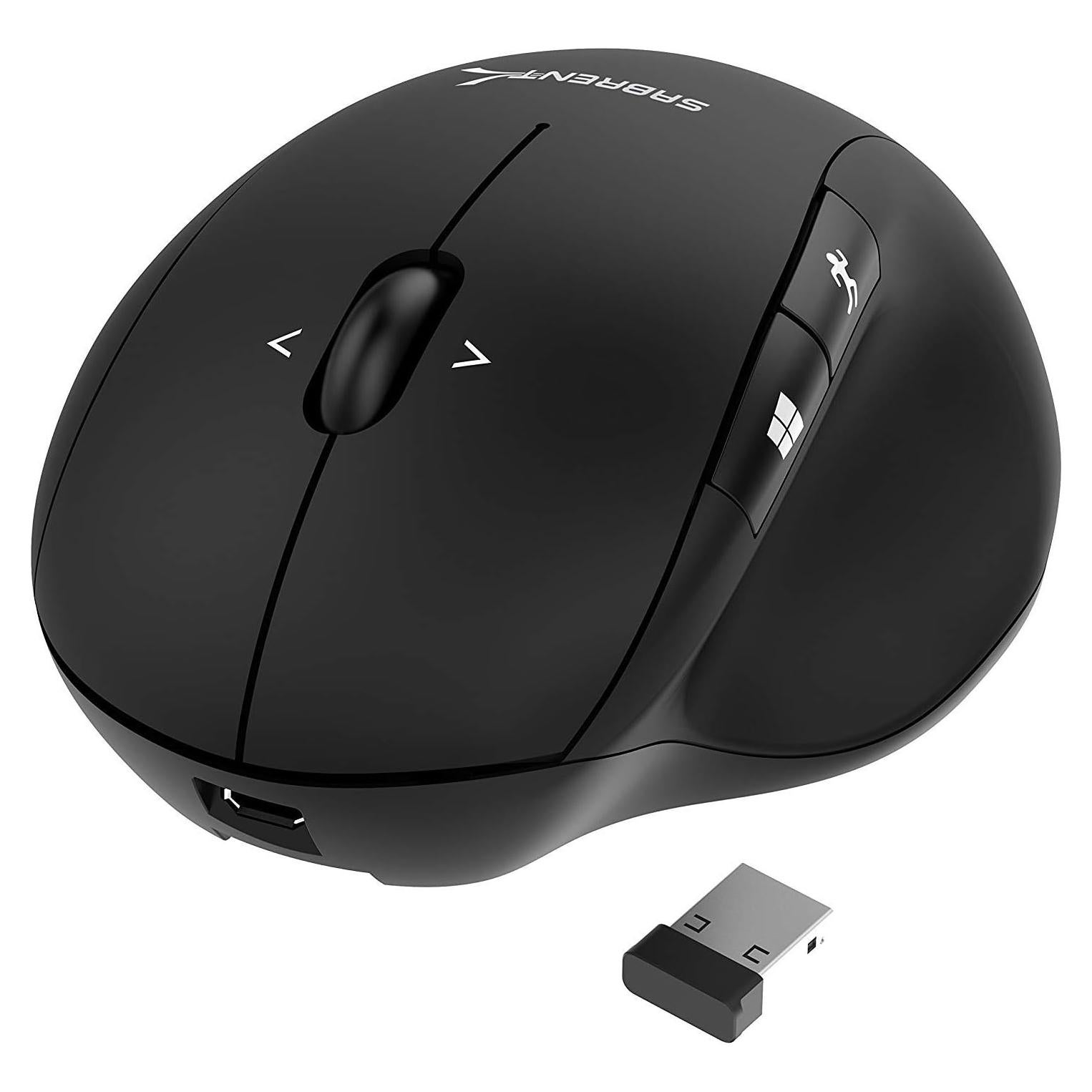 Ratón Inalámbrico Ergonómico SABRENT MS-WRCH 4D Recargable