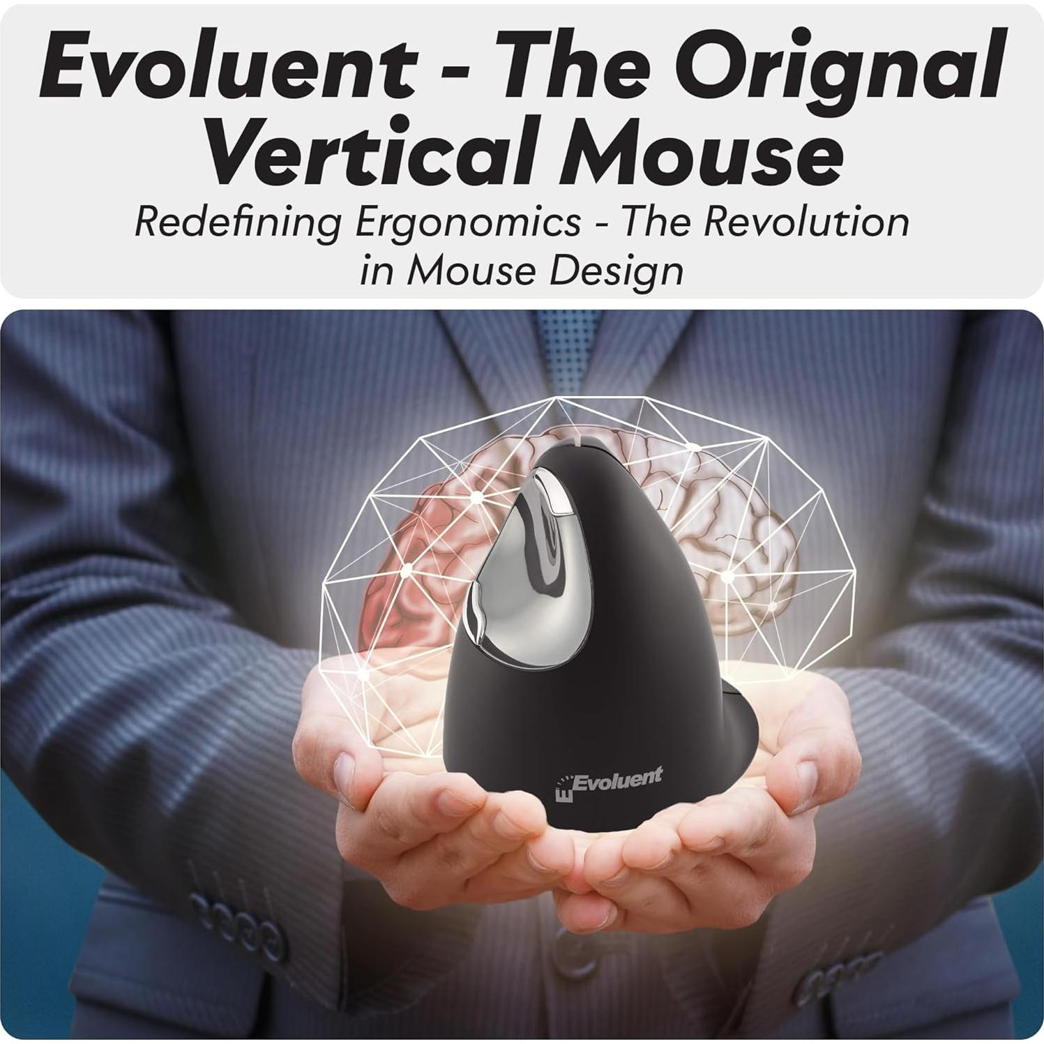 Ratón Ergonómico Evoluent VM4RM Bluetooth para Mac OS