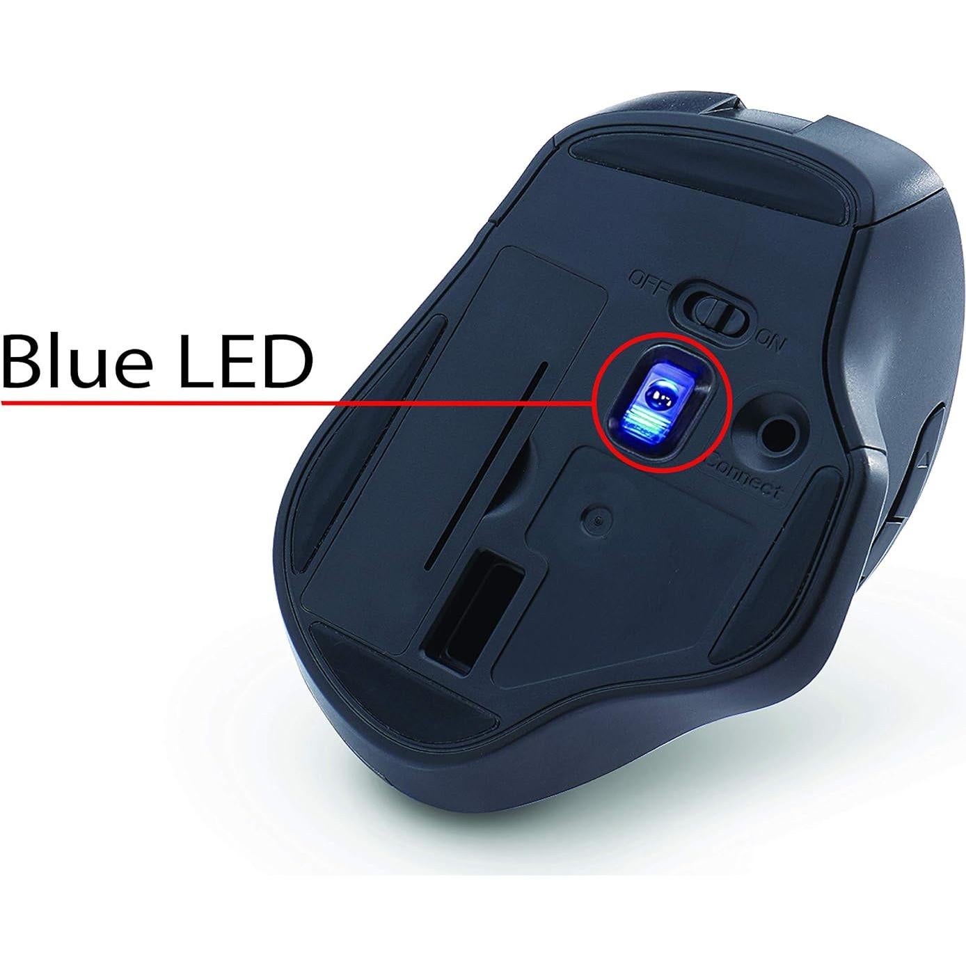 Ratón Inalámbrico Silencioso Verbatim Rojo Ergonómico 2.4GHz