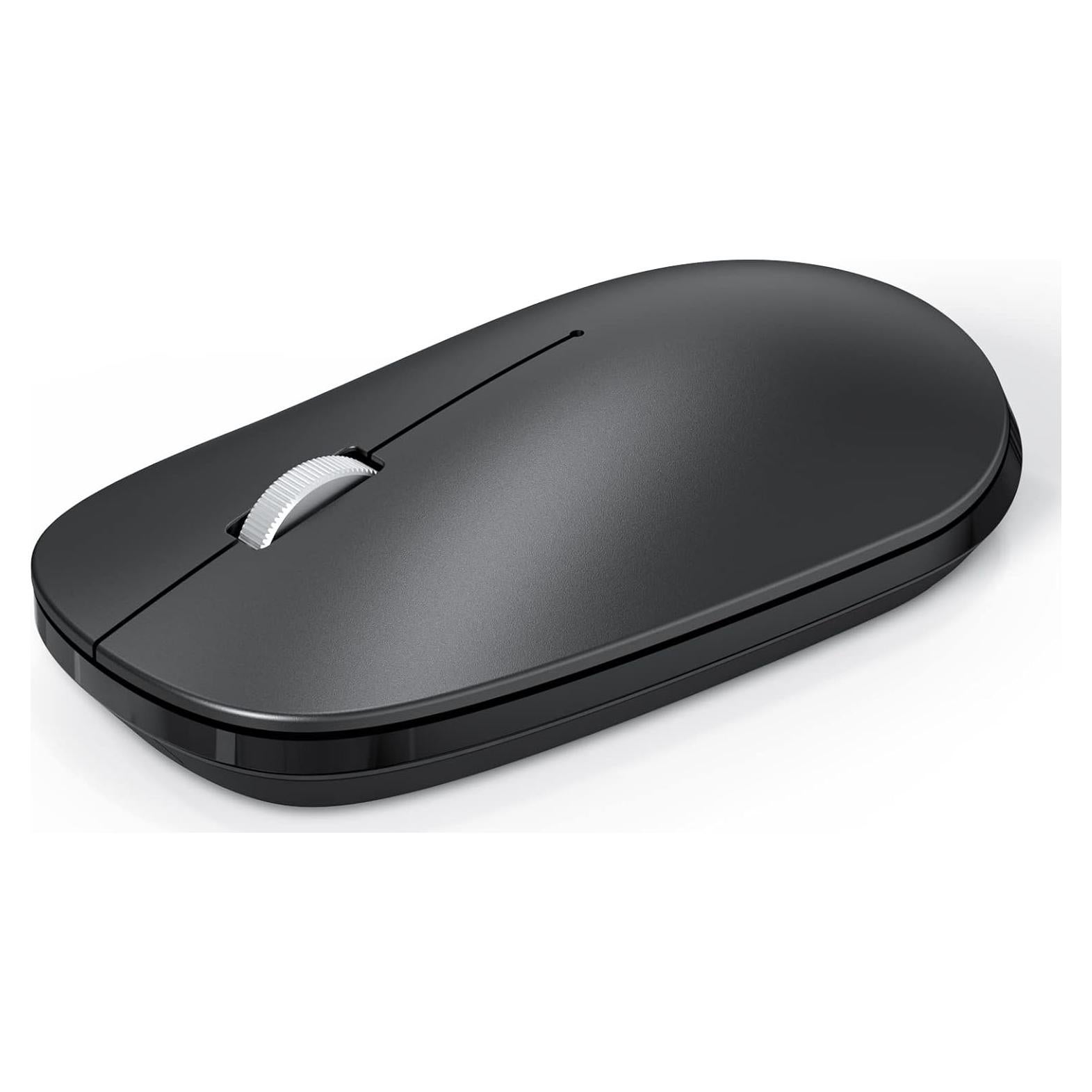 Ratón Bluetooth OMOTON Inalámbrico Ultra Delgado Negro