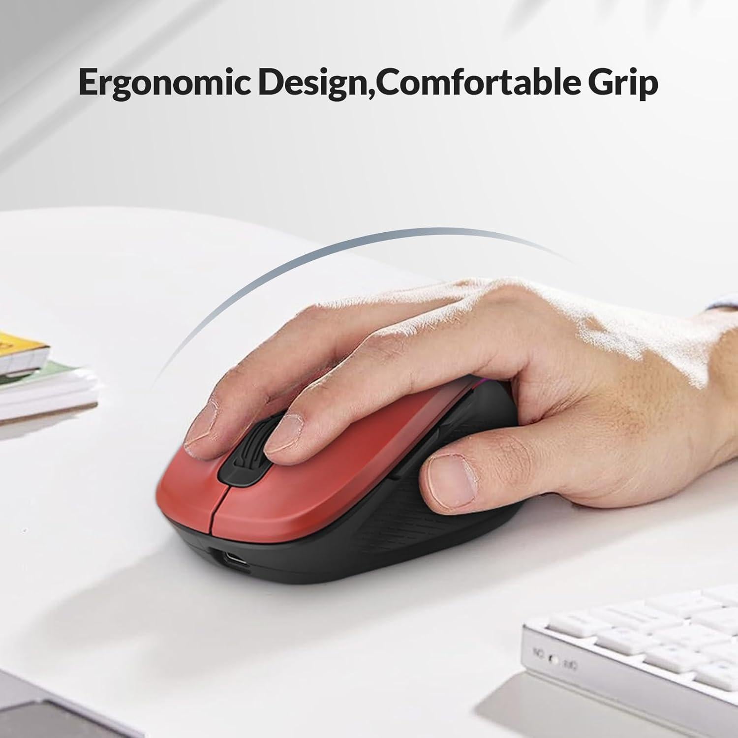 Rii Ratón Inalámbrico Recargable 2.4GHz 1000/1200/1600 DPI