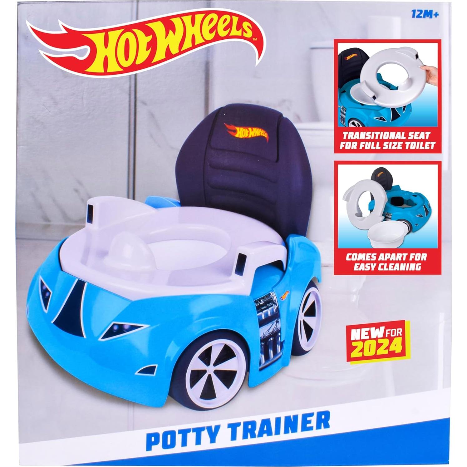 Inodoro de Entrenamiento Hot Wheels Azul 2-en-1 para Niños