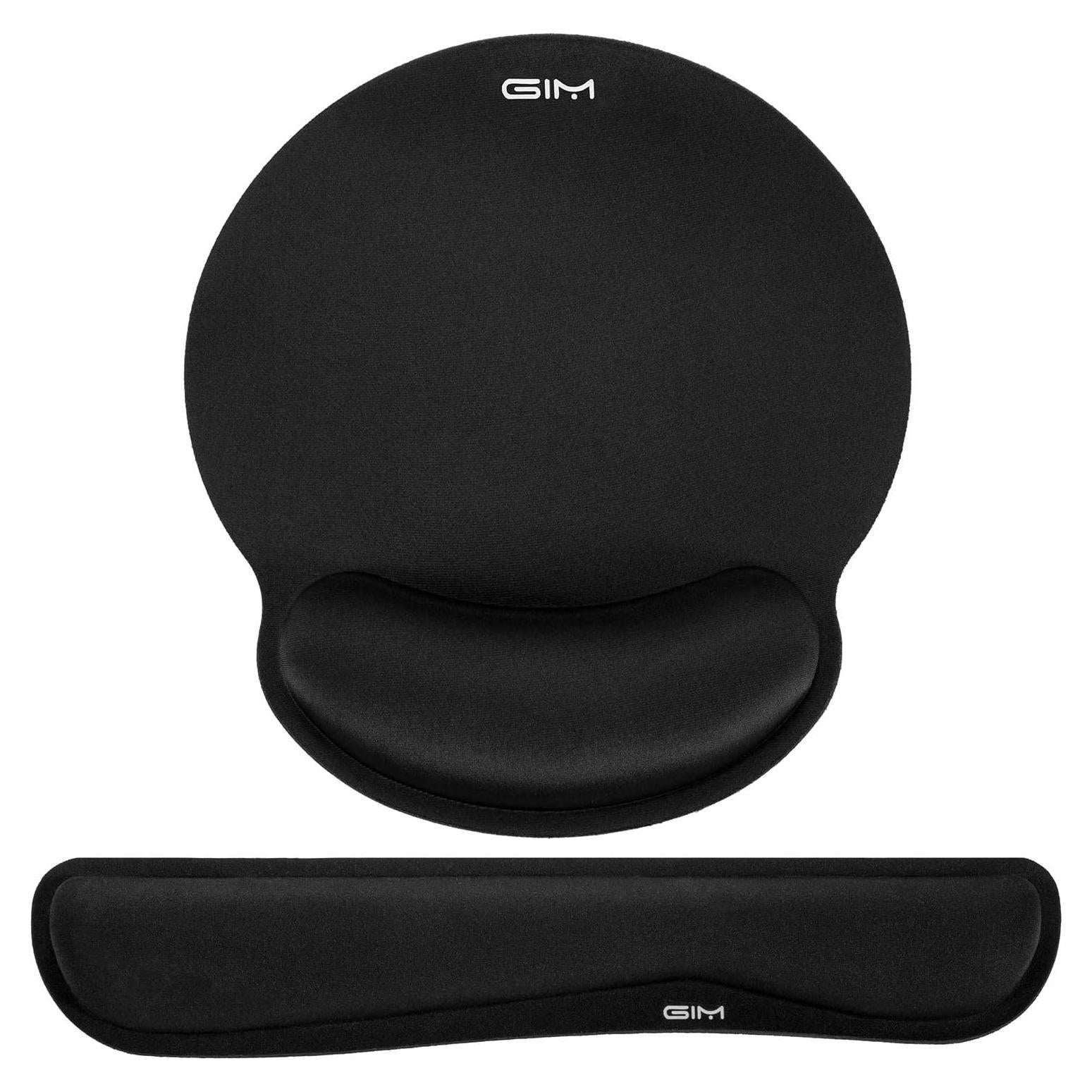 Reposamuñecas ergonómico GIM para teclado y ratón - Espuma viscoelástica